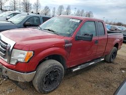 Salvage cars for sale from Copart Cahokia Heights, IL: 2012 Ford F150 Super Cab