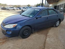 Salvage cars for sale at Tanner, AL auction: 2002 Toyota Camry LE