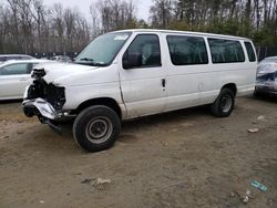 Salvage cars for sale at Waldorf, MD auction: 2013 Ford Econoline E350 Super Duty Wagon