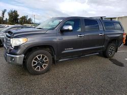 Toyota Tundra salvage cars for sale: 2017 Toyota Tundra Crewmax Limited