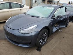 Salvage cars for sale from Copart New Britain, CT: 2022 Tesla Model 3