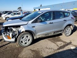 Salvage cars for sale from Copart Woodhaven, MI: 2017 Ford Escape S