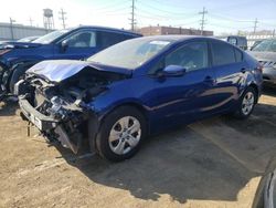 Salvage cars for sale at Chicago Heights, IL auction: 2017 KIA Forte LX