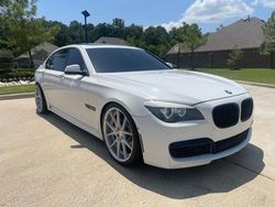 Salvage cars for sale at Houston, TX auction: 2010 BMW 750 LI
