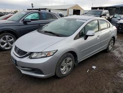 Salvage cars for sale at Brighton, CO auction: 2013 Honda Civic LX