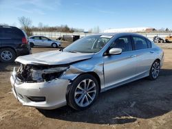 Honda Accord Sport salvage cars for sale: 2015 Honda Accord Sport