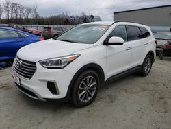 Vehiculos salvage en venta de Copart Spartanburg, SC: 2017 Hyundai Santa FE SE