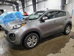 Salvage cars for sale at Ham Lake, MN auction: 2019 KIA Sportage LX