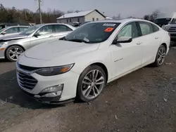 Chevrolet salvage cars for sale: 2021 Chevrolet Malibu LT