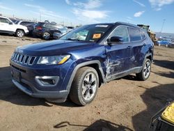 Jeep Compass salvage cars for sale: 2018 Jeep Compass Limited