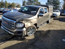 Salvage trucks for sale at Denver, CO auction: 2016 GMC Canyon SLT