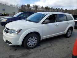Salvage cars for sale at Exeter, RI auction: 2015 Dodge Journey SE