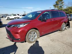 Toyota Sienna salvage cars for sale: 2021 Toyota Sienna XSE