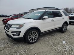 Salvage cars for sale at Wayland, MI auction: 2017 Ford Explorer Limited