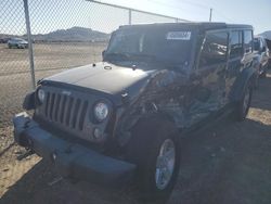 Salvage cars for sale at North Las Vegas, NV auction: 2018 Jeep Wrangler Unlimited Sport