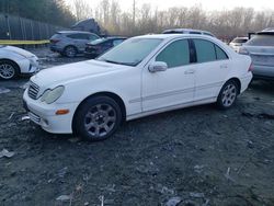 Salvage cars for sale at Waldorf, MD auction: 2005 Mercedes-Benz C 240 4matic