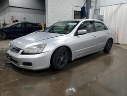 Honda Accord salvage cars for sale: 2006 Honda Accord EX