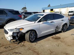 Salvage cars for sale at Woodhaven, MI auction: 2020 Ford Fusion SEL