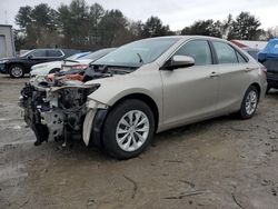 Salvage cars for sale at Mendon, MA auction: 2016 Toyota Camry Hybrid