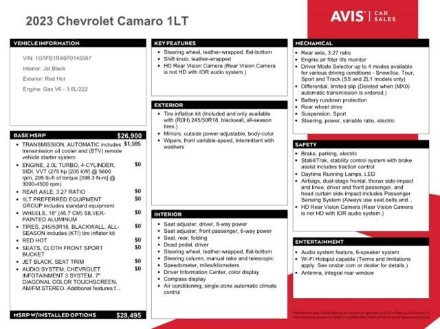 2023 Chevrolet Camaro LS