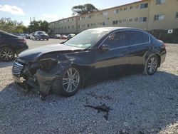 Salvage cars for sale from Copart Opa Locka, FL: 2012 Infiniti G37 Base
