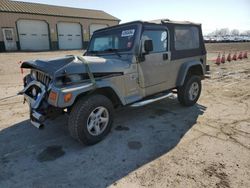 Salvage cars for sale at Pekin, IL auction: 2004 Jeep Wrangler / TJ Sport