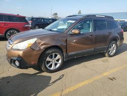 Salvage cars for sale from Copart Woodhaven, MI: 2013 Subaru Outback 2.5I Limited