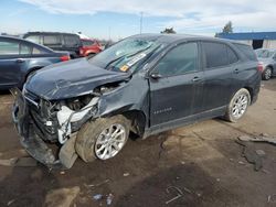 Salvage cars for sale at Woodhaven, MI auction: 2020 Chevrolet Equinox LS