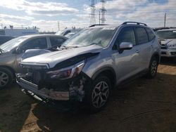 Salvage cars for sale at Elgin, IL auction: 2021 Subaru Forester Premium