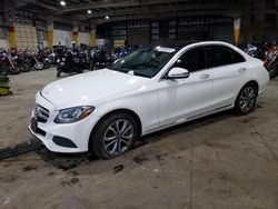 Salvage cars for sale at Woodburn, OR auction: 2017 Mercedes-Benz C 300 4matic