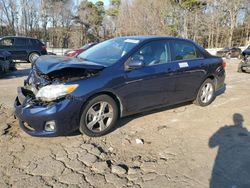 Salvage cars for sale from Copart Austell, GA: 2013 Toyota Corolla Base