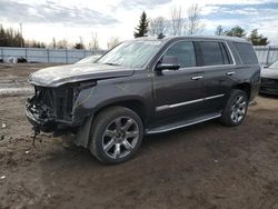 Salvage cars for sale at Bowmanville, ON auction: 2016 Cadillac Escalade Luxury