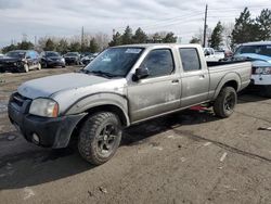 Salvage cars for sale from Copart Denver, CO: 2002 Nissan Frontier Crew Cab XE