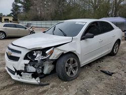 Chevrolet Malibu LS salvage cars for sale: 2013 Chevrolet Malibu LS