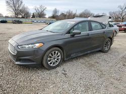 Salvage cars for sale at Wichita, KS auction: 2016 Ford Fusion S