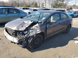 Salvage cars for sale from Copart North Billerica, MA: 2015 Honda Civic LX