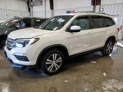 Salvage cars for sale at Franklin, WI auction: 2017 Honda Pilot EXL