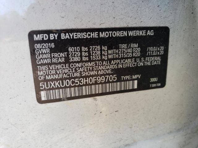 2017 BMW X6 SDRIVE35I