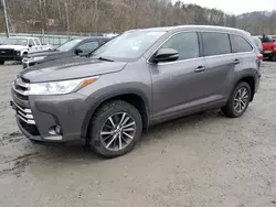 Salvage cars for sale from Copart Hurricane, WV: 2017 Toyota Highlander SE