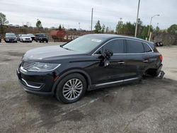 Salvage cars for sale at Gaston, SC auction: 2016 Lincoln MKX Select