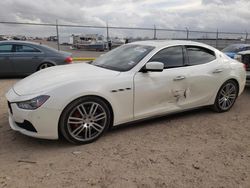 Salvage cars for sale at Houston, TX auction: 2015 Maserati Ghibli S