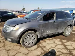 Salvage cars for sale at Woodhaven, MI auction: 2010 Ford Edge Limited