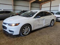Salvage cars for sale at Houston, TX auction: 2016 Chevrolet Malibu LT