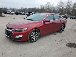 Salvage cars for sale at Ellwood City, PA auction: 2022 Chevrolet Malibu RS