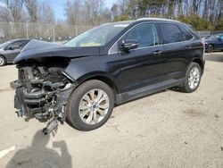 Salvage cars for sale at Waldorf, MD auction: 2020 Ford Edge Titanium