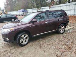 Vehiculos salvage en venta de Copart Knightdale, NC: 2012 Toyota Highlander Limited