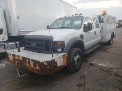 Salvage cars for sale from Copart Woodhaven, MI: 2009 Ford F550 Super Duty