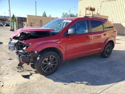 Dodge Journey SE salvage cars for sale: 2017 Dodge Journey SE