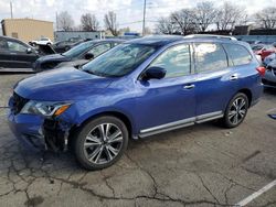 Salvage cars for sale from Copart Moraine, OH: 2020 Nissan Pathfinder Platinum