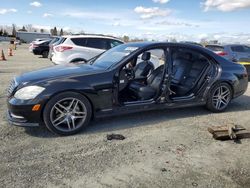 Salvage cars for sale at Antelope, CA auction: 2012 Mercedes-Benz S 550